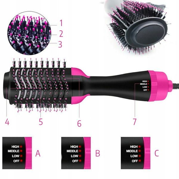 LOKÓWKO SUSZARKA PROSTOWNICA DO WŁOSÓW SZCZOTKA4w1 zdjęcie 10