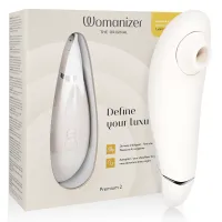 womanizer premium 2 - stymulator powietrzny, szary, 14 poziomow, ipx7