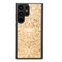 Drewniane Etui Bewood na Samsung Galaxy S23 Ultra KALENDARZ AZTECKI ANIEGRE