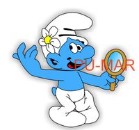 Opłatek na tort Urodziny Smerf Laluś Tekst Gratis 20 cm Gruby