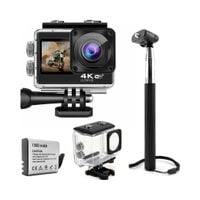 KAMERA SPORTOWA 4K 60 FPS UHD GOMEDIA V-35 WI-FI +MONOPOD SELFIE ACKCESORIA