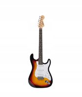 Gitara elektryczna Preston 4/4 Brązowa Podpalana Vintage