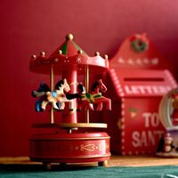 Figurka SONGA karuzela z pozytywką 11x18 cm HOMLA