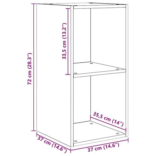 Szafka na Telewizor na Ścianę 4 pcs Dąb czarny 37 x 37 x 72 cm na Arena.pl