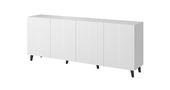 Komoda Pafos 200 cm frezowany front biały mat