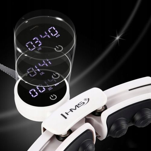 HHM16 HULA HOP WHITE Z MAGNESAMI I OBCIĄŻNIKIEM + LICZNIK HMS na Arena.pl