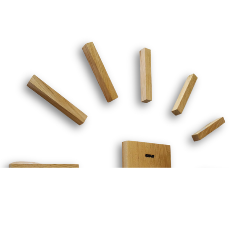 Zegar Ścienny Drewniany Do Salonu Efekt 3D Przyklejany Bardzo Duży 90 cm na Arena.pl