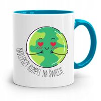 Kubek Błękitny Dla Przyjaciela Najlepszy Kumpel Z Nadrukiem Ze Zdjęciem