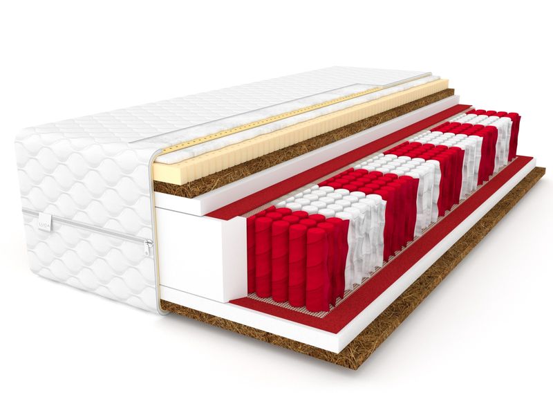 Materac 90x200 PERFECT multipocket kokos lateks zdjęcie 1