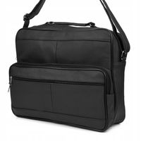 Męska torba skórzana duża do pracy szkoły A4 elegancka premium