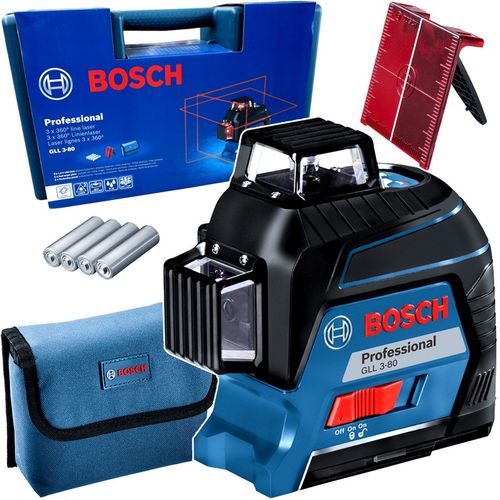Laser liniowy 3 wiązki , 3x360 stopni BOSCH GLL 3-80 0601063S00 na Arena.pl
