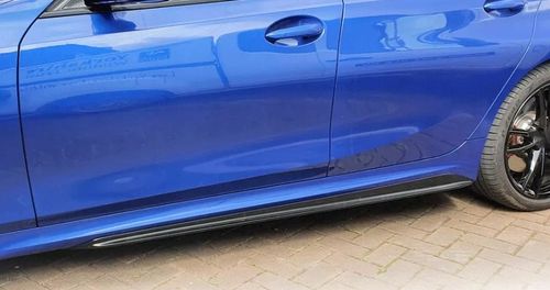 BMW G20 G21 M PAKIET CZARNY POŁYSK DOKŁADKI BOCZNE LISTWY PROGÓW MP STYLE na Arena.pl