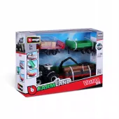 METALOWY TRAKTOR Z PRZYCZEPAMI VALTRA N174