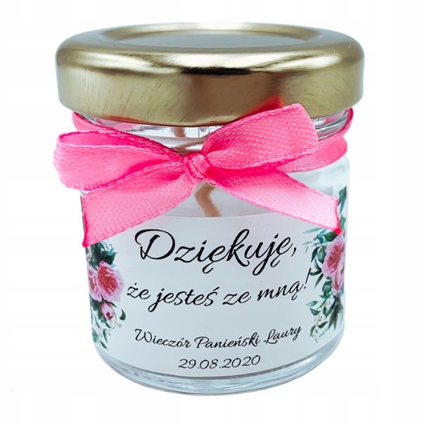 PODZIĘKOWANIE na Wieczór Panieński UPOMINEK PREZENT dla DZIEWCZYN SŁOICZEK zdjęcie 1