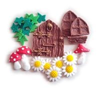 Zestaw na tort Domek Wróżki + dodatki