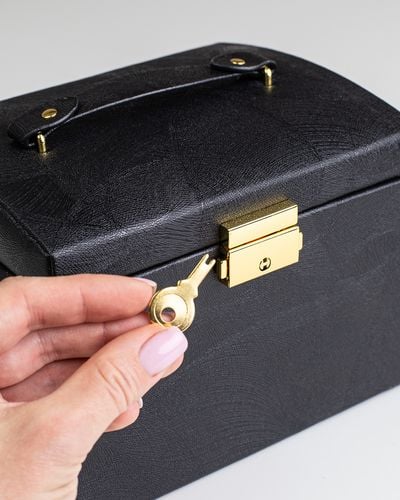 Kuferek Na Biżuterię Z Lusterkiem Pojemna Szkatułka Do Przechowywania na Arena.pl