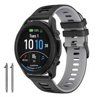 Pasek do Garmin Forerunner 245 Music opaska silikon dwukolorowy na zegarek