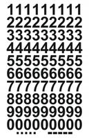 NAKLEJKI wycinane ploterowo CYFRY LICZBY samoprzylepne 3 cm ZESTAW 5 sztuk