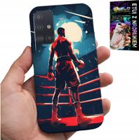 ETUI DO SAMSUNG GALAXY A51 - BOKS SPORTY WALKI BOKSERZY WZORY + SZKŁO