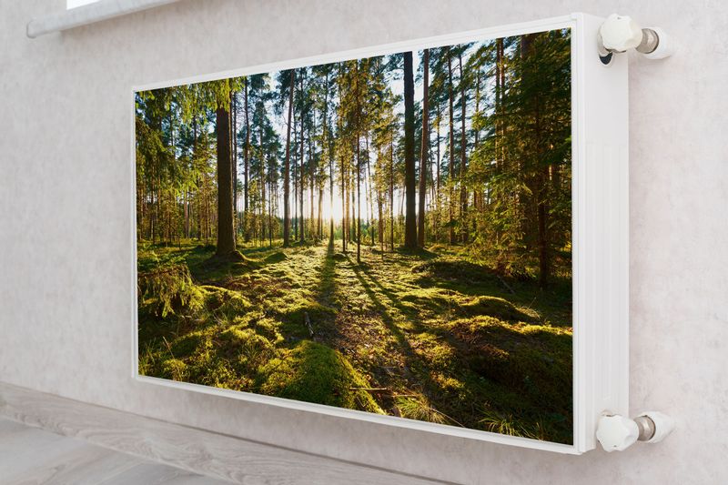 Osłona Magnetyczna Na Kaloryfer Las PEJZAŻ Leśny Natura 80cm x 60cm zdjęcie 4