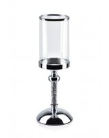 świecznik chantal  srebrny 33,5x12cm HTRD6879