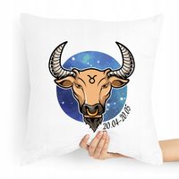 Poduszka Prezent Znaki Zodiaku Zodiakara Byk Z Nadrukiem Ze Zdjęciem