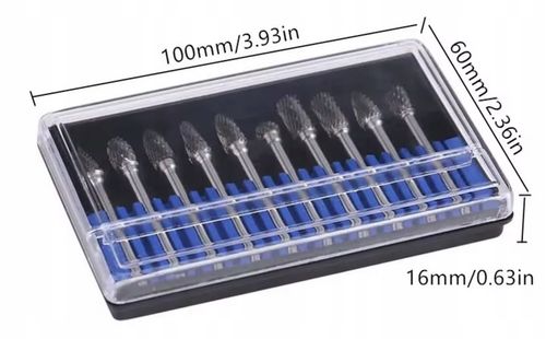 FREZY TRZPIENIOWE DO METALU 10SZT Z WĘGLIK WOLFRAMU Z WĘGLIKA na Arena.pl