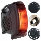 TERMOWENTYLATOR FARELKA GRZEJNIK ELEKTRYCZNY 2000W Z TERMOSTATEM 3