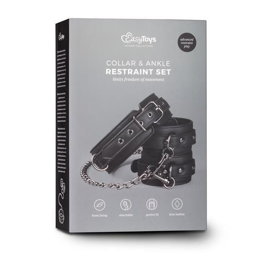 Kajdanki-Leather Collar With Anklecuff zdjęcie 3