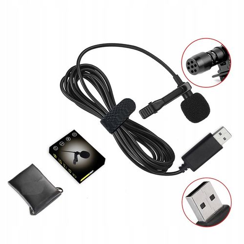 Mikrofon z klipsem gamingowy komputerowy USB M-14 na Arena.pl