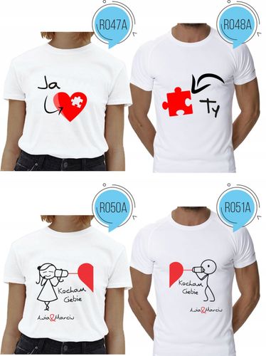 Koszulka DLA PAR miłość WALENTYNKI ROCZNICA na Arena.pl