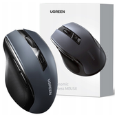 bezprzewodowa mysz ugreen 2.4 ghz + bluetooth 5.0 (czarny)