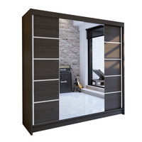 SZAFA PRZESUWNA TALIN V z lustrem 180 Garderoba - CHOCO