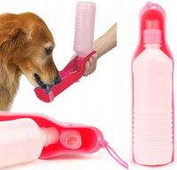 Duża butelka turystyczna dla psa bidon miska 250ml