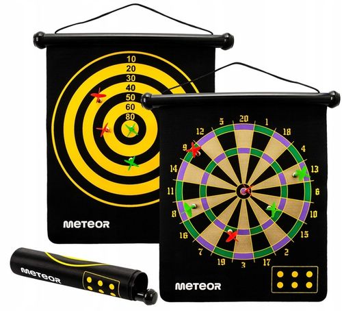 METEOR Tarcza Do Gry W Lotki Magnetyczna + Rzutki na Arena.pl