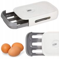 POJEMNIK ORGANIZER NA JAJKA do lodówki PODAJNIK PUDEŁKO ZAMYKANE 21 JAJ