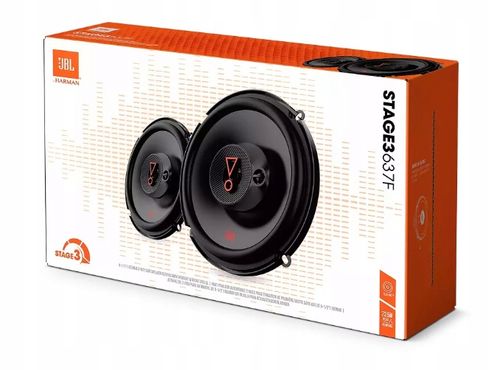 JBL STAGE3 637 MOCNE GŁOŚNIKI SAMOCHODOWE TRÓJDROŻNE 165 mm 16,5 cm na Arena.pl