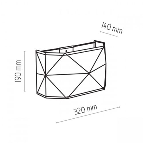 lampa ścienna kantoor black 3316 tk lighting na Arena.pl