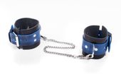kajdanki  cuffs crazy horse blue, small