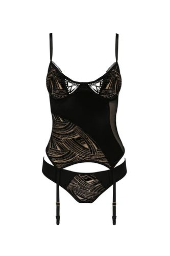 bielizna-lara corset black s/m - casmir na Arena.pl