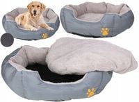 Legowisko Posłanie dla PSA KOTA Sofa Kojec WYCIĄGANA PODUSZKA 70cm Szare