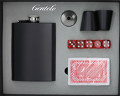 Czarna Piersiówka w Zestawie Prezentowym