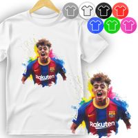 KOSZULKA DZIECIĘCA T-SHIRT - LAMINE BARCELONA PIŁKA NOŻNA - S 122-128