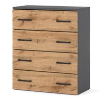 Szafka Na Buty Uchylna Do Przedpokoju 4 Drzwi Hugo Loft Szary Dąb Wotan