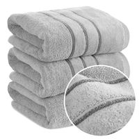 Ręcznik kąpielowy miękki puszysty gram. 500 GSM 70x140 SIBEL srebrny