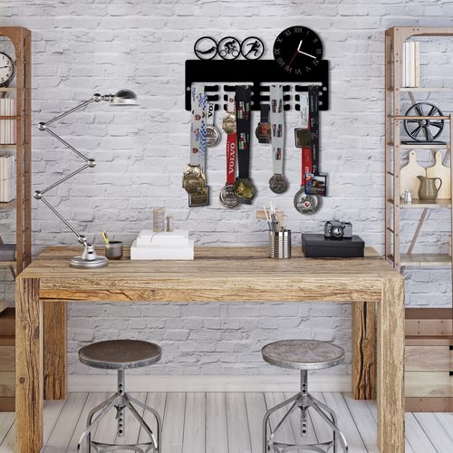 Wieszak na medale z zegarem TRI twoje imię dowolny tekst 443.1 na Arena.pl