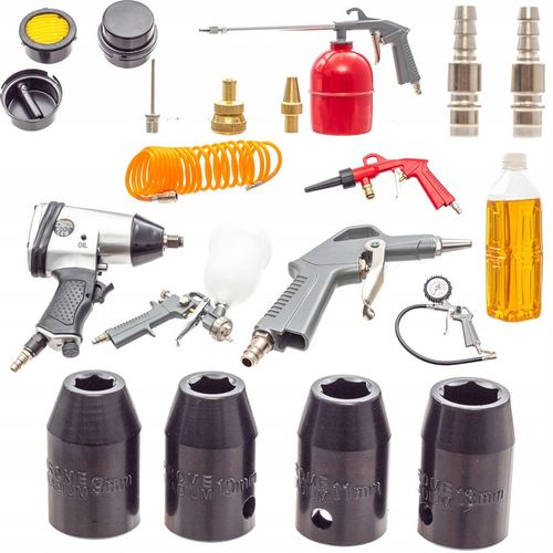 KOMPRESOR 10 BAR olejowy sprężarka powietrza 50L DUŻA WYDAJNOŚĆ ZESTAW na Arena.pl