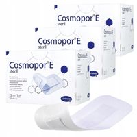 3x50szt COSMOPOR E samoprzylepny opatrunek plaster rany skaleczenia 7,2X5CM