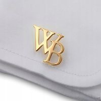 Spinki do mankietów z inicjałami litery alfabetu