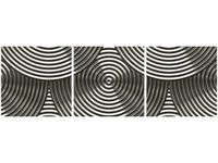 90X30CM SREBRNE OBRĘCZE TRÓJ OBRAZ